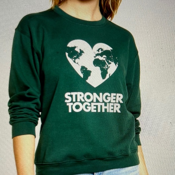 NWT Sub Urban Riot XS Green Stronger Together Logo Sweatshirt - Picture 1 of 2